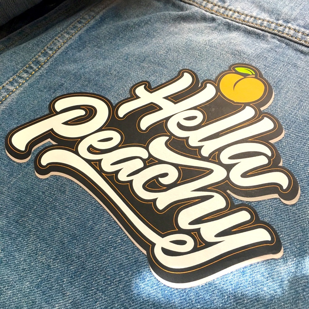 “Hella Peachy” Jean Vest